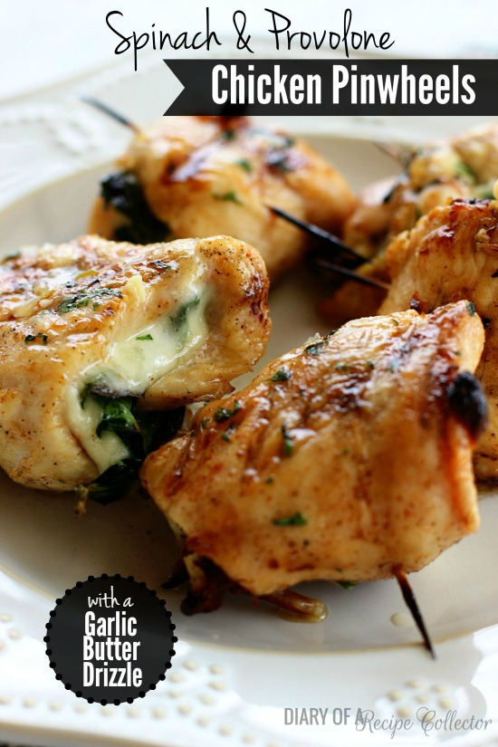 Spinach and cheese stuffed chicken bundles