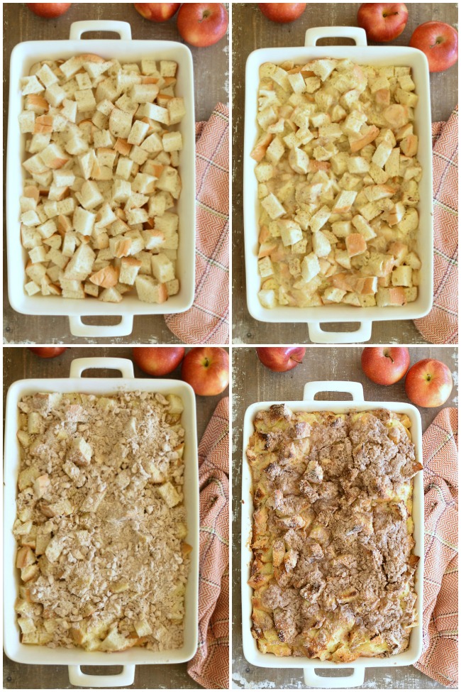 step by step photos of baked french toast