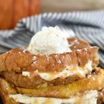 Pumpkin French Toast with cream cheese filling