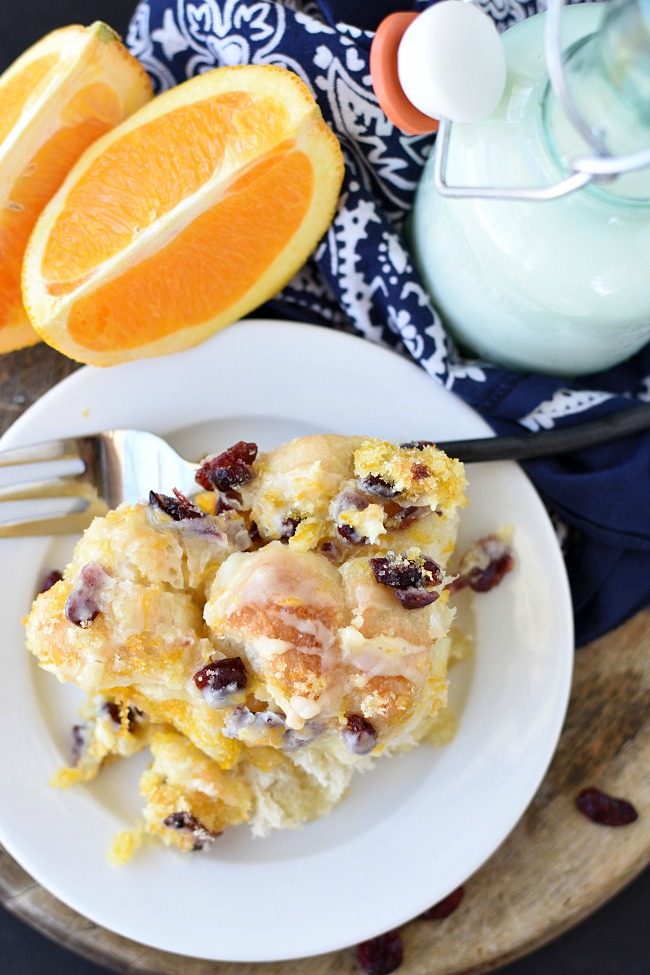 cranberry orange monkey bread orange segments