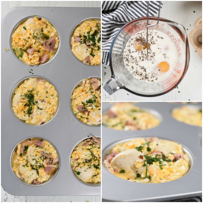 adding eggs to pull apart bread