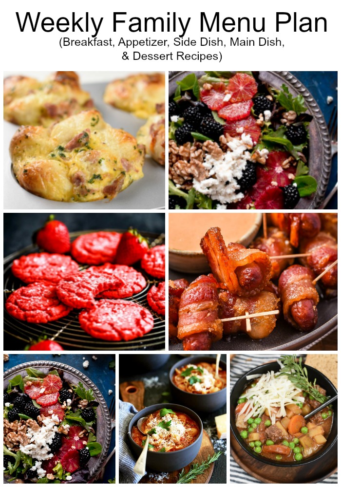 a collage with meal planning recipes