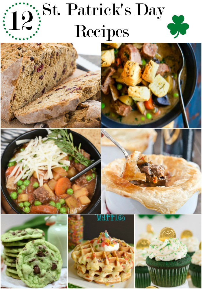 a collage of St. Patrick's Day Recipes