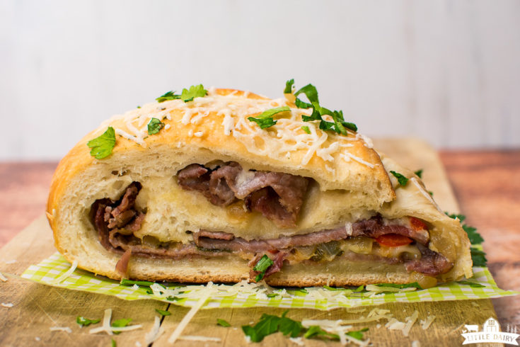 Philly Cheesesteak Stromboli {easy Recipe} - Pitchfork Foodie Farms