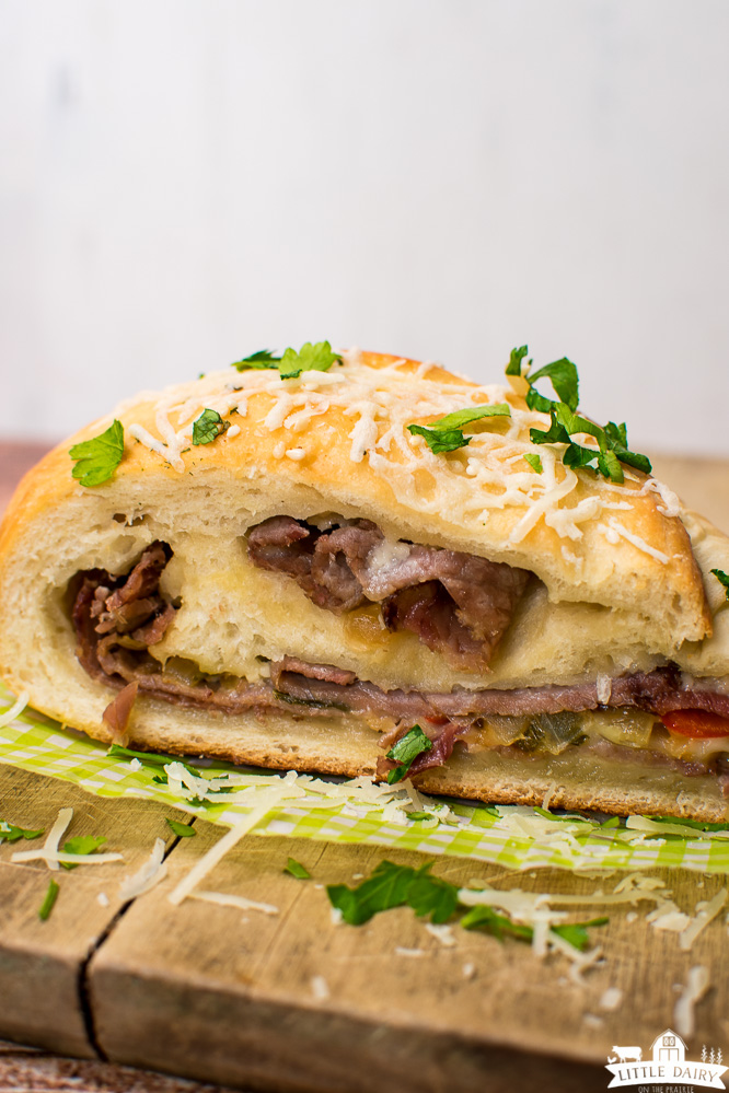 Philly Cheesesteak Stromboli {easy Recipe} - Pitchfork Foodie Farms