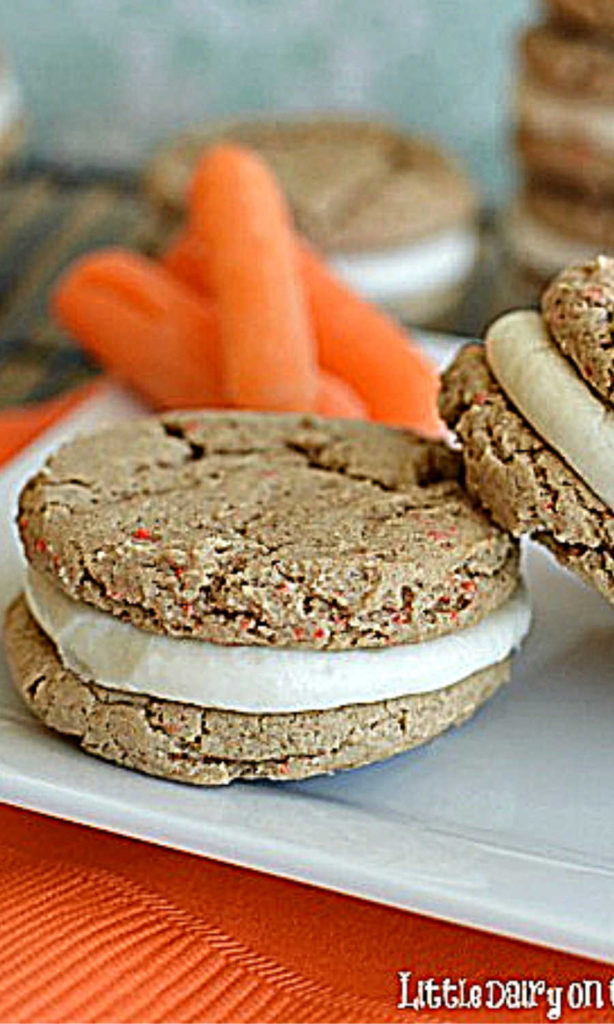 Carrot Cookie with cream cheese frosting.