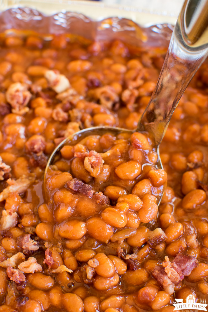 baked beans cooked on the smoker