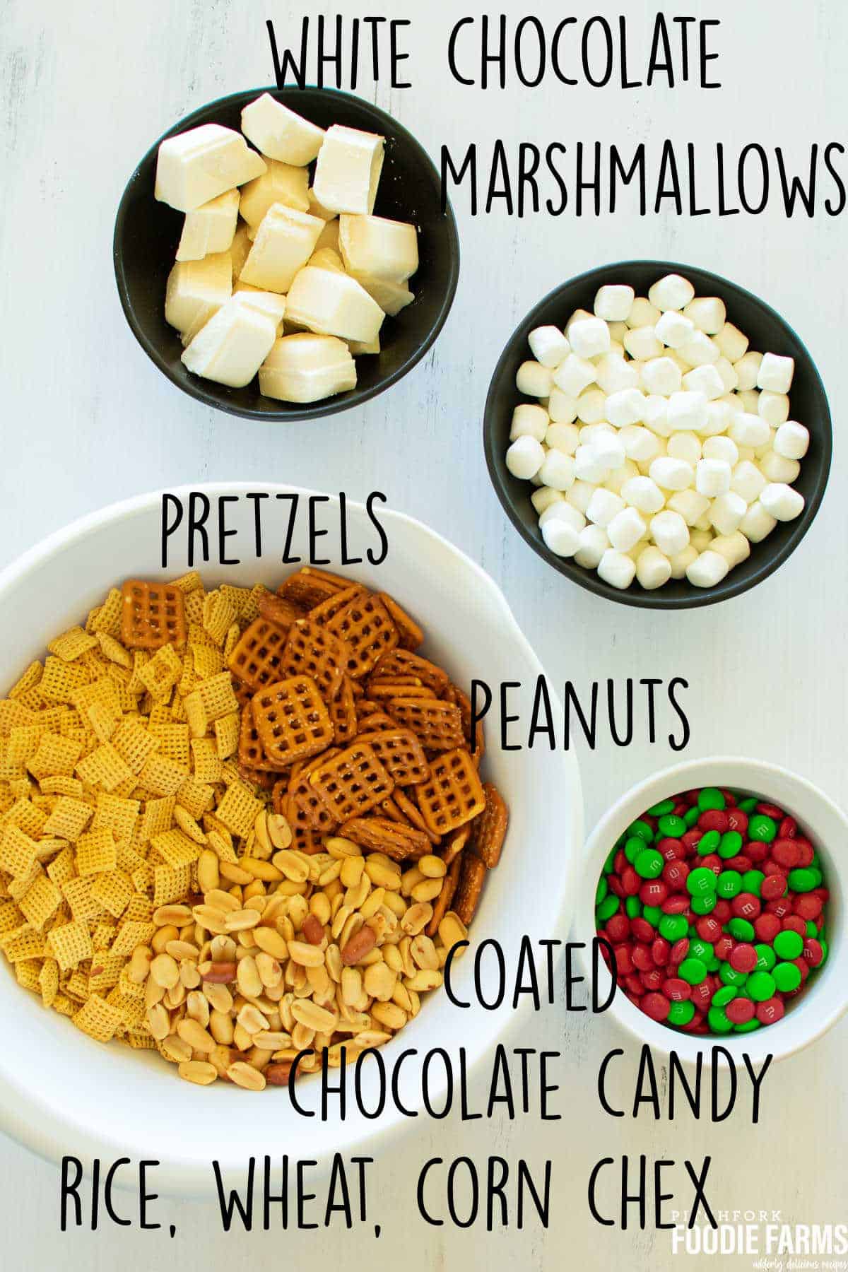 Christmas Chex Mix Recipe with M&Ms - Christmas Crack Chex Mix