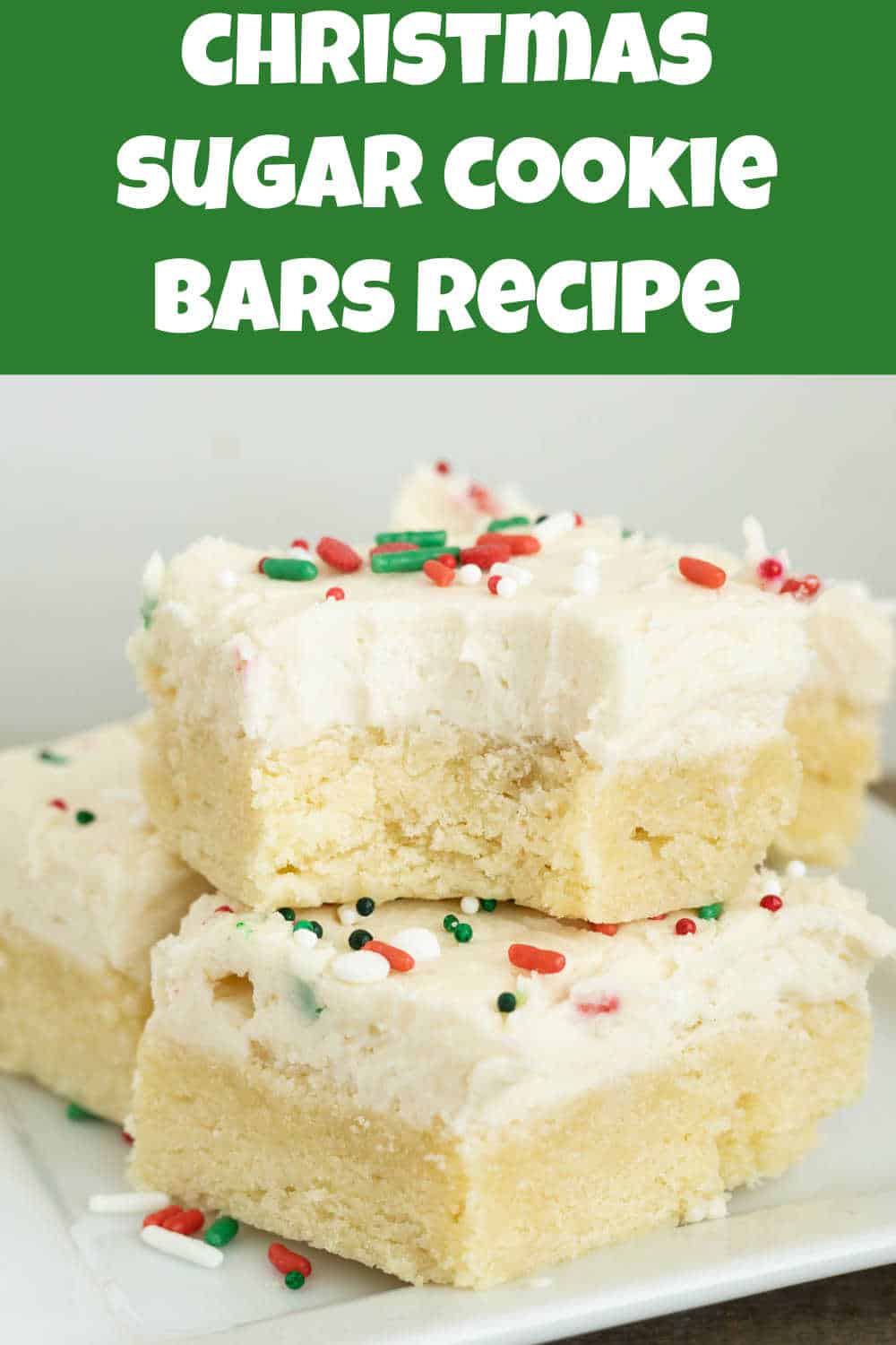 Christmas Sugar Cookie Bars Recipe - Pitchfork Foodie Farms
