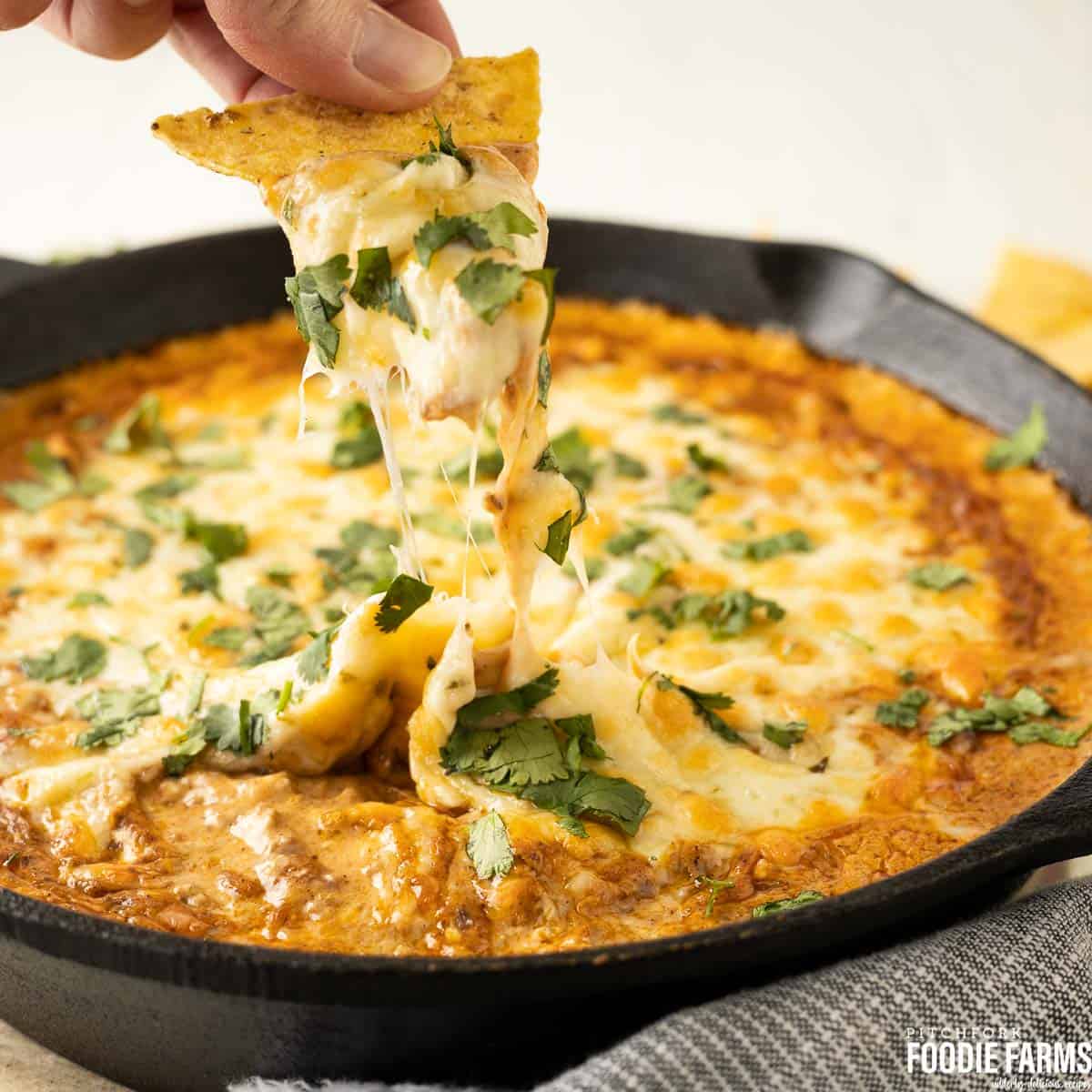 The BEST Cheesy Chili Dip with Cream Cheese-image