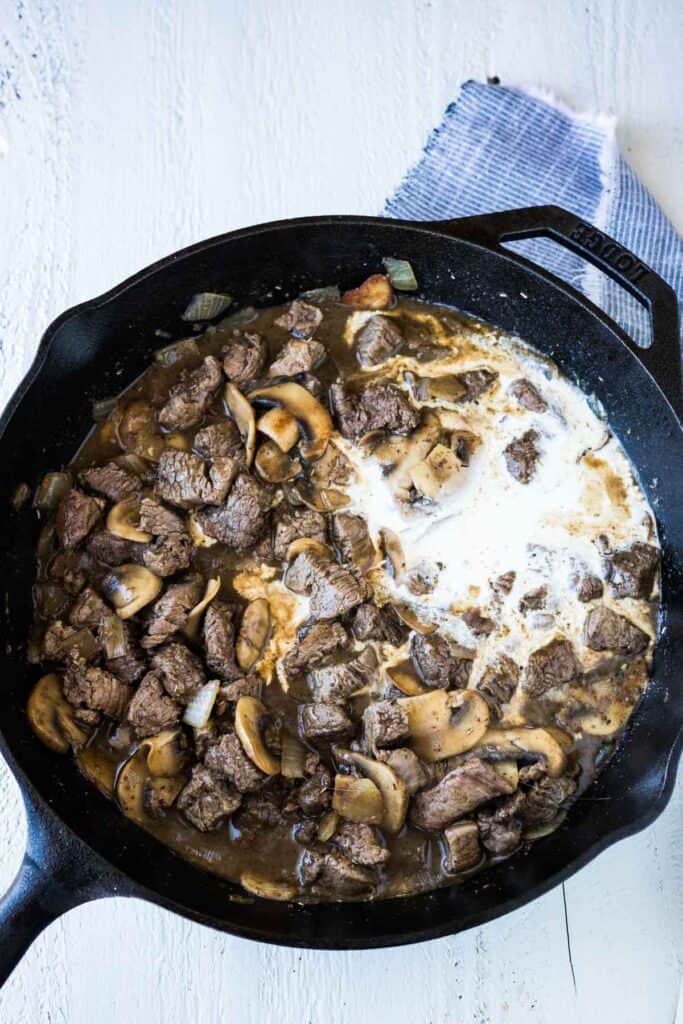 Beef Tenderloin Tips In Mushroom Gravy Pitchfork Foodie Farms 9963