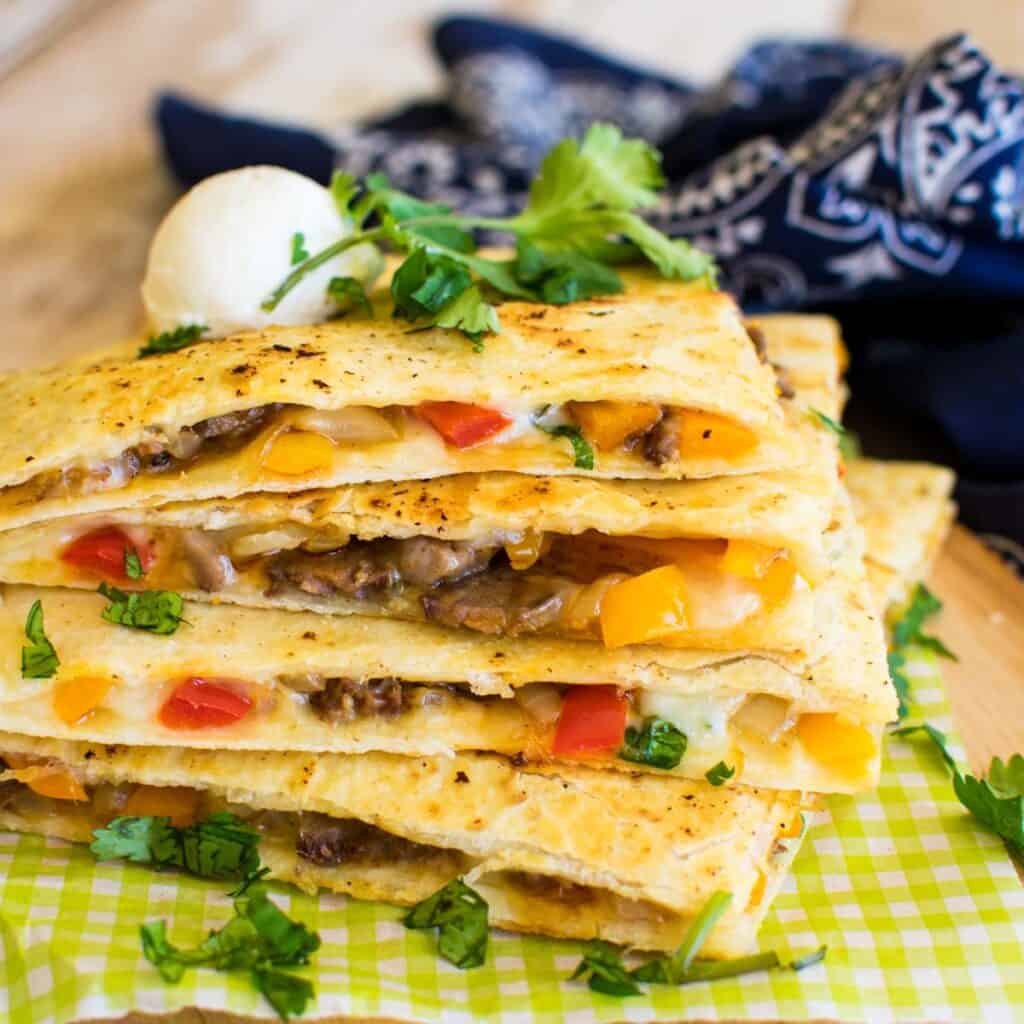 Easy 20 minute Steak Quesadilla Recipe Pitchfork Foodie Farms